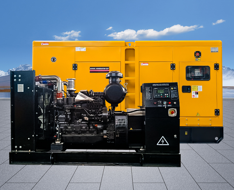 100KW上柴股份柴油发电机，4缸直列式设计，技术成熟易维护