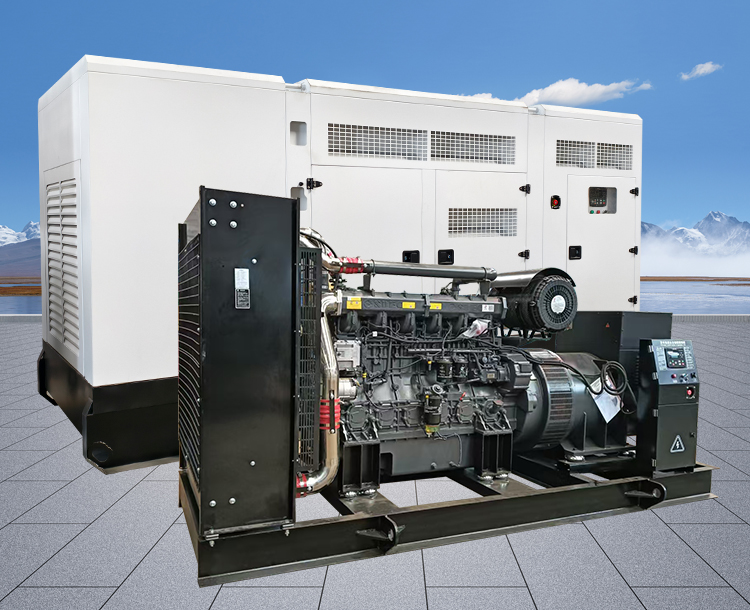 650KW上柴股份极寒型发电机组，低温启动，发动机配全封闭水套加热器
